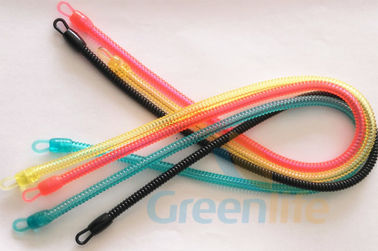Stretchable πλαστικό σπειροειδές βασικό διαφανές προσαρμοσμένο χρώματα μήκος κατόχων