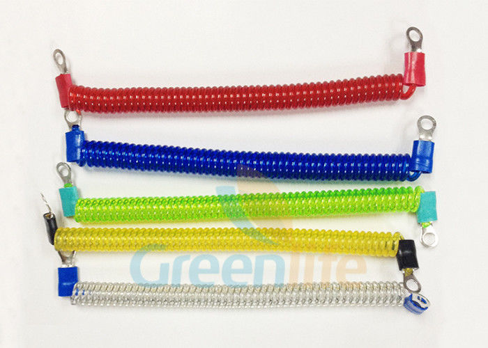 Χρωματισμένο σκοινί σπειρών χαλύβδινων συρμάτων εισελκόμενο με τα τερματικά/τους προστάτες οπών
